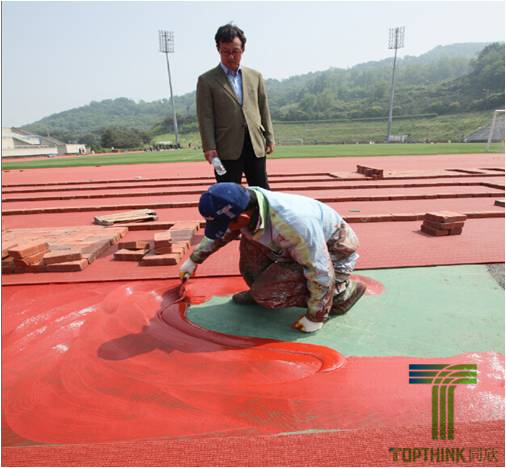 预造型橡胶跑路施工流程